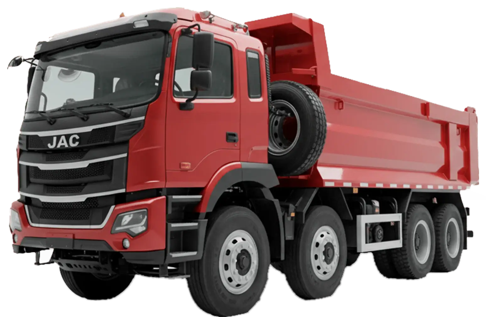 JAC Minero 28 m³ color rojo